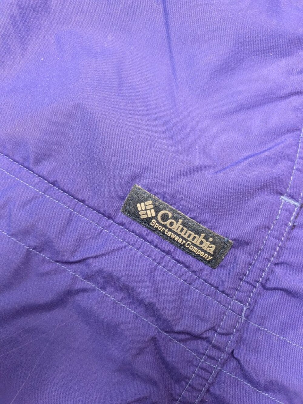 Vintage 90s Columbia Purple Neon Pink Pullover Anorak Jacket Medium Gorpcore - Picture 3 of 11